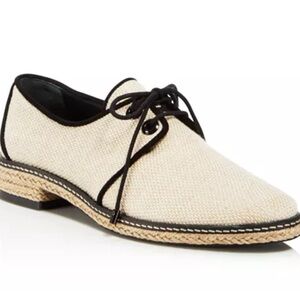 Tory Burch cream Leather Flats (with black accents)